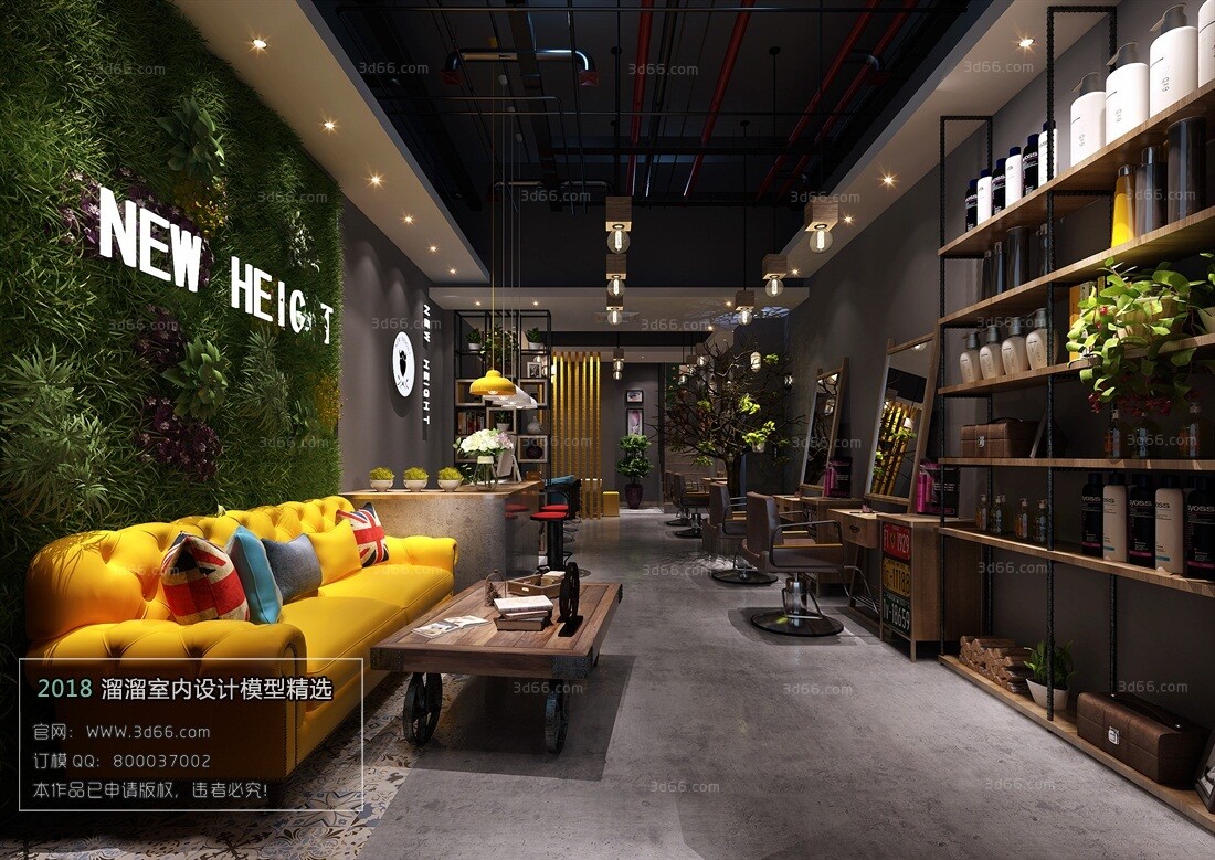 41 Hair Salon 3d Models Vol01 - Vray