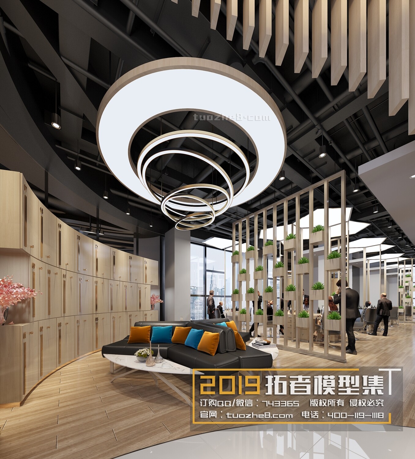 41 Hair Salon 3d Models Vol01 - Vray
