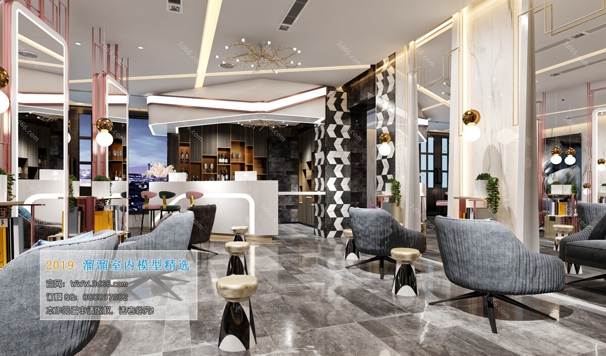 41 Hair Salon 3d Models Vol01 - Vray