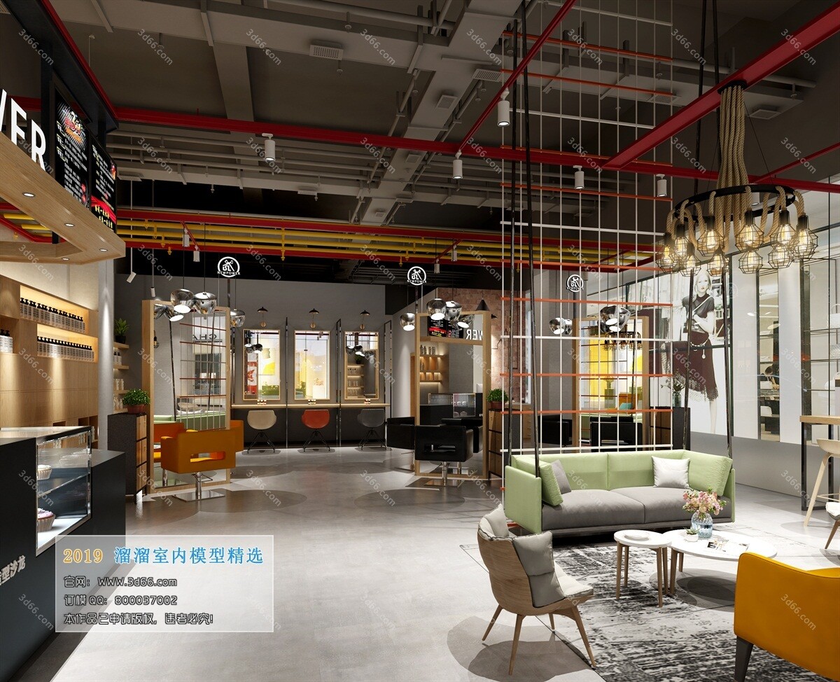 41 Hair Salon 3d Models Vol01 - Vray