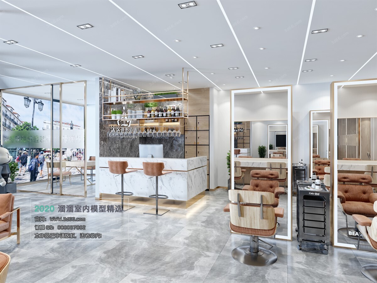 41 Hair Salon 3d Models Vol01 - Vray