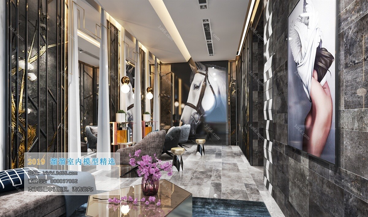 41 Hair Salon 3d Models Vol01 - Vray