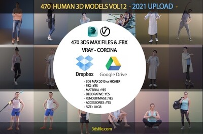 470  HUMAN 3D MODELS VOL12