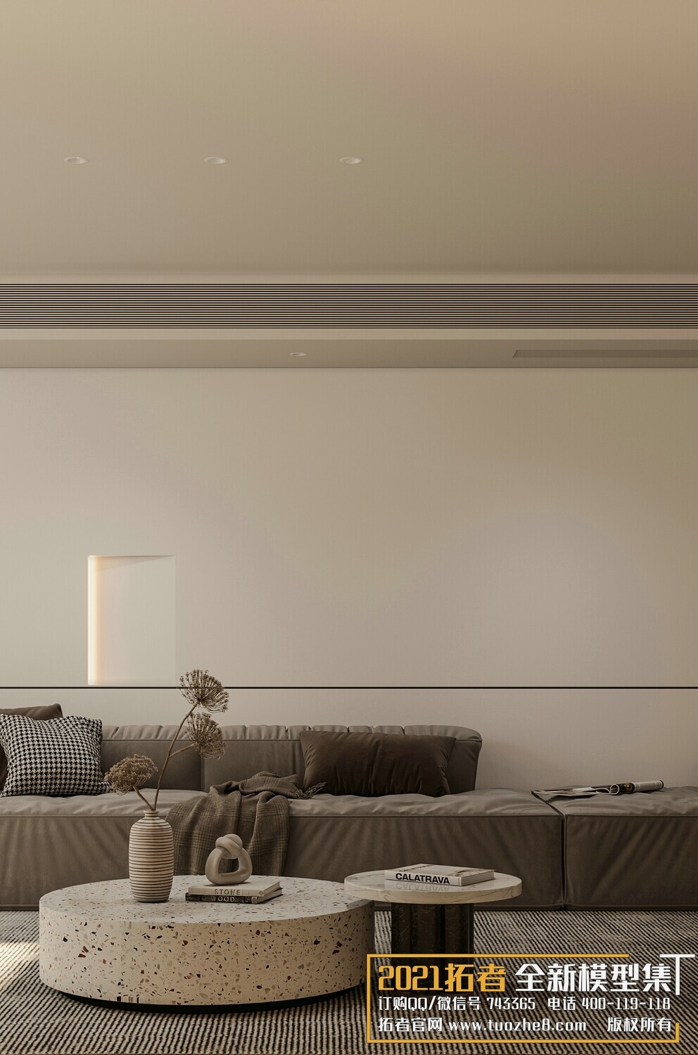 200 MODERN LIVING ROOM CORONA SCENES VOL.17+18 - 3DS MAX