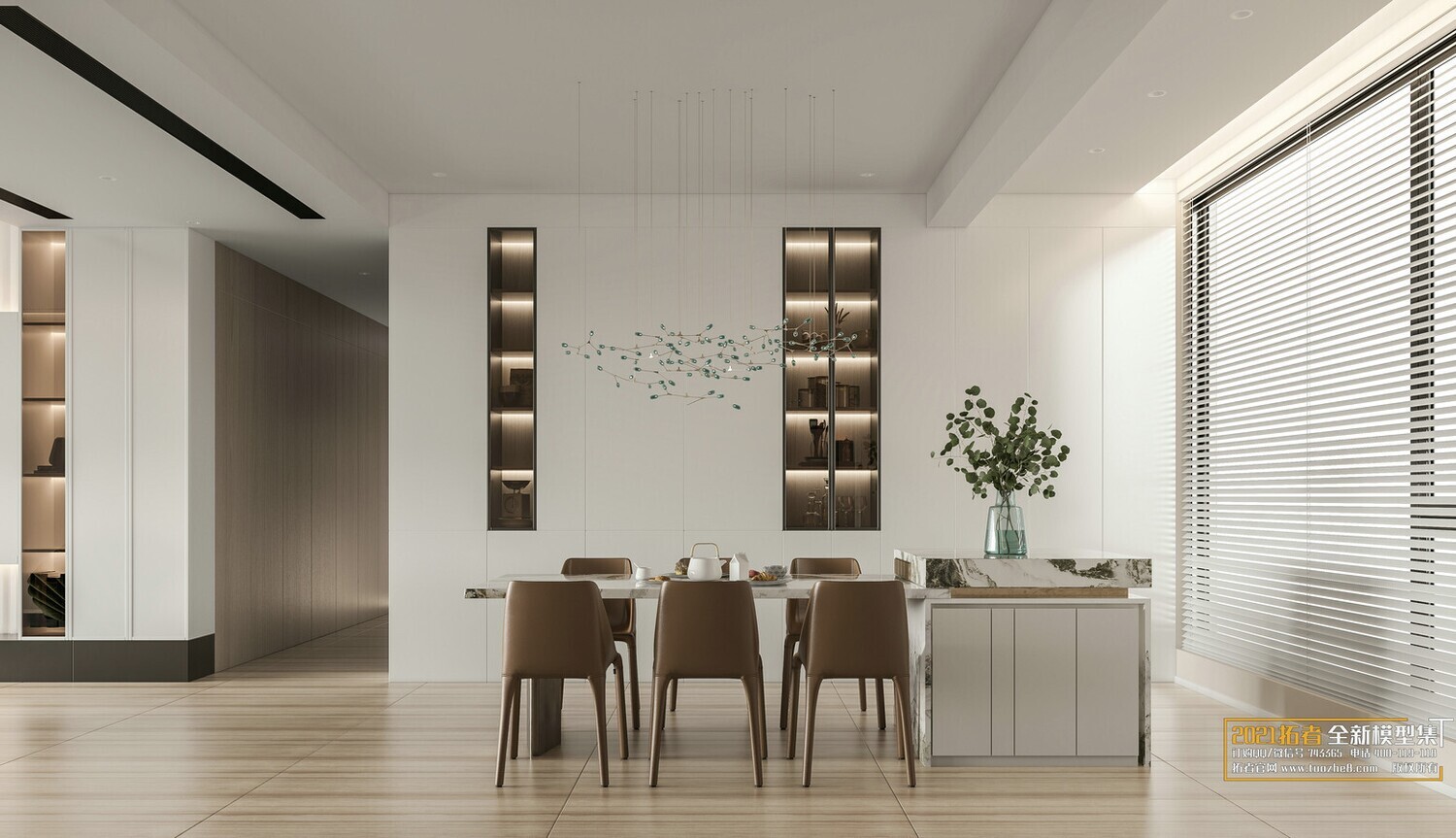 200 MODERN LIVING ROOM CORONA SCENES VOL.17+18 - 3DS MAX