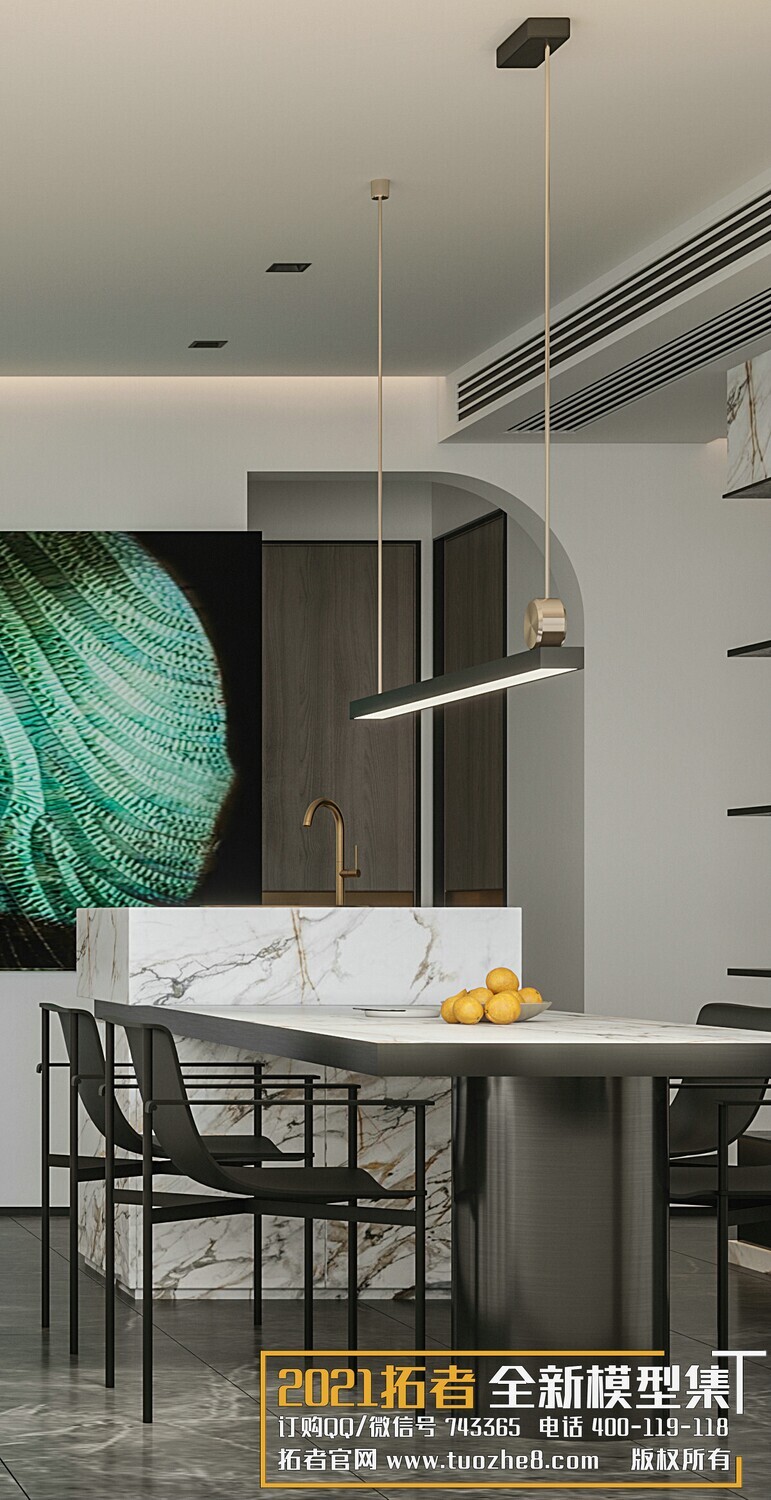 200 MODERN LIVING ROOM CORONA SCENES VOL.17+18 - 3DS MAX