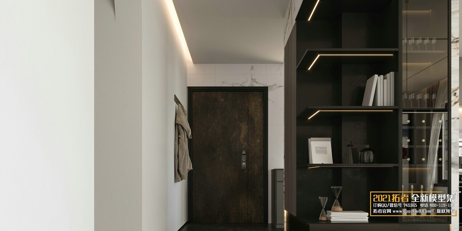 200 MODERN LIVING ROOM CORONA SCENES VOL.17+18 - 3DS MAX