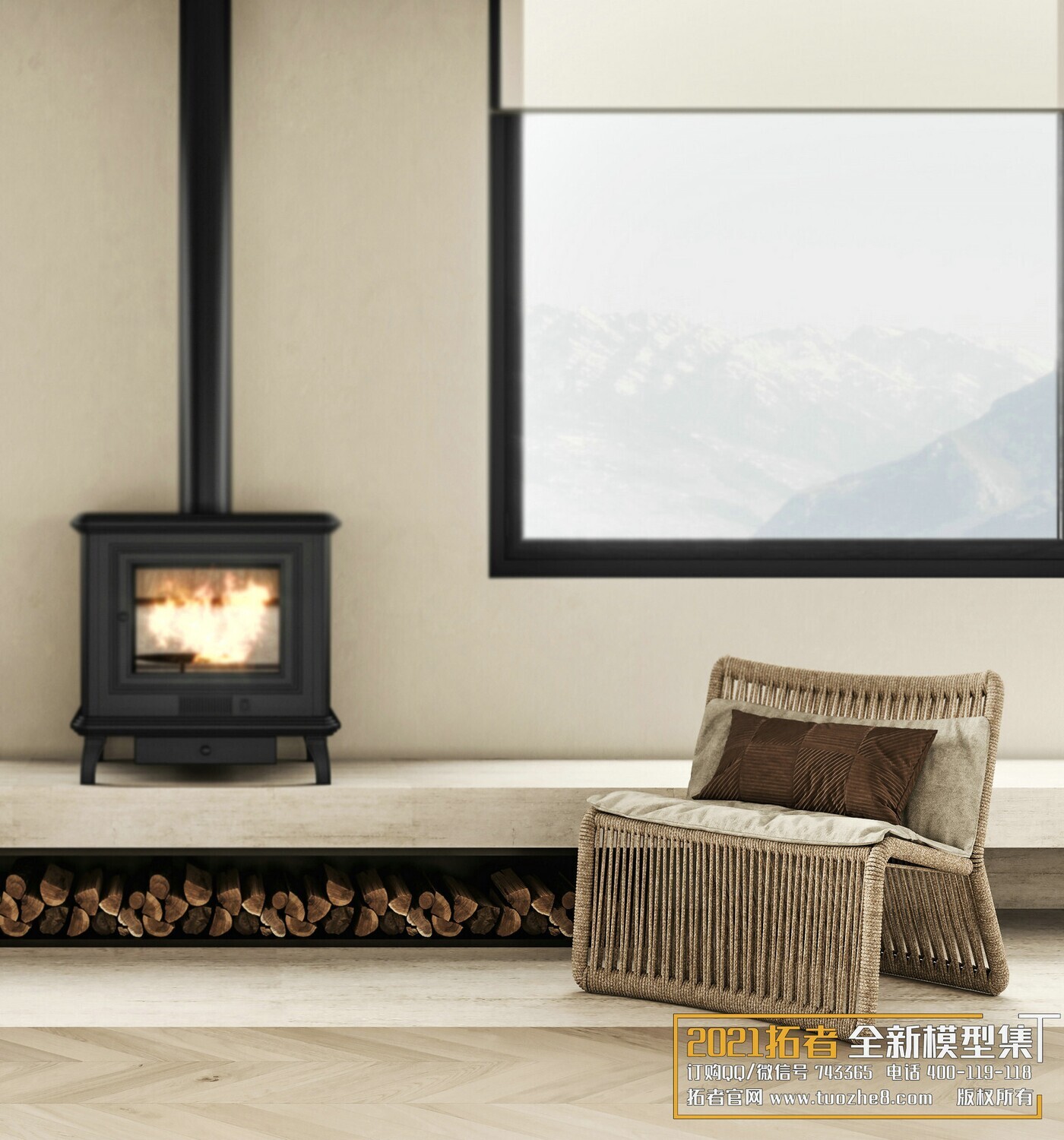 200 MODERN LIVING ROOM CORONA SCENES VOL.17+18 - 3DS MAX