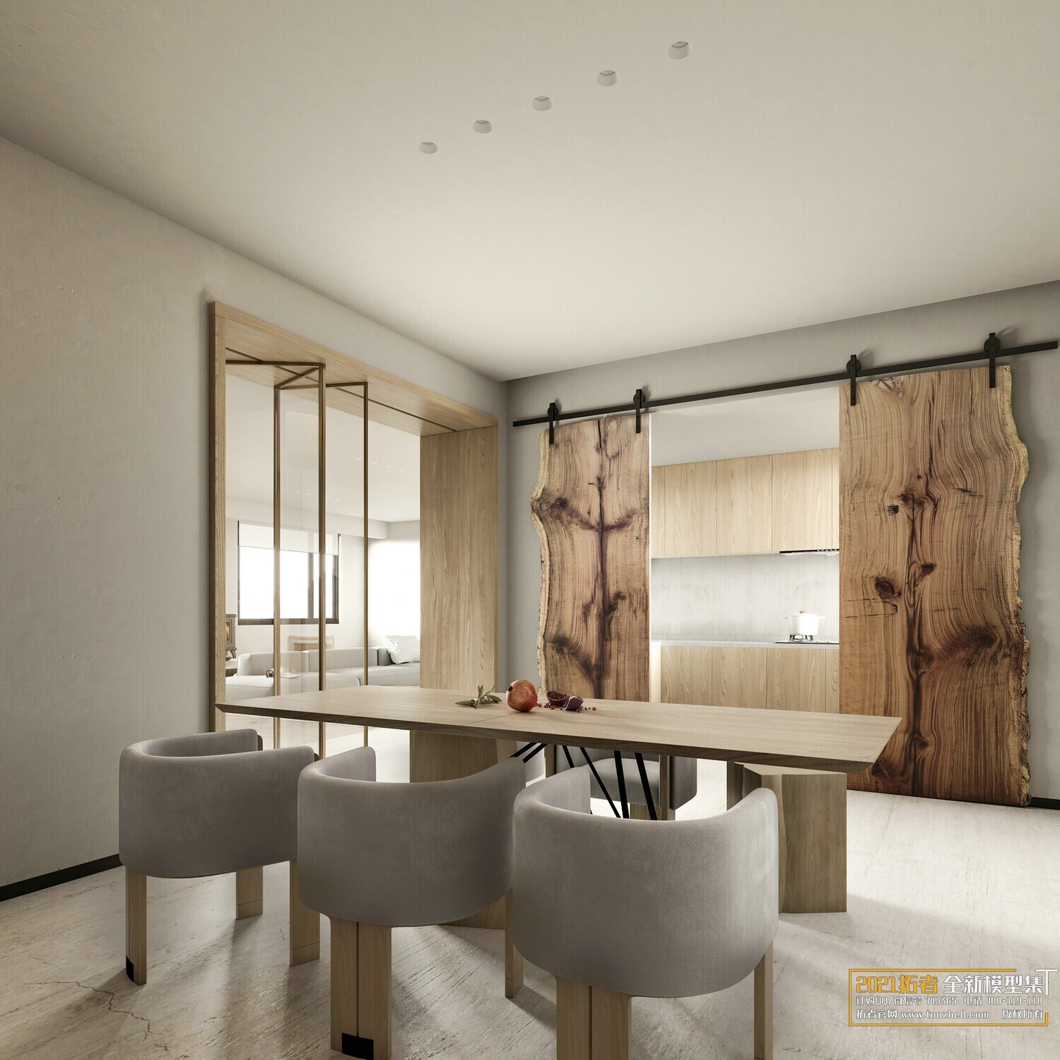 200 MODERN LIVING ROOM CORONA SCENES VOL.17+18 - 3DS MAX