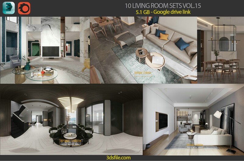 10 LIVING ROOM SETS VOL.15 - CO.RO.NA