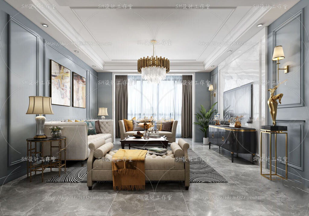 70 LIVING ROOM SETS VOL.12 - VRAY