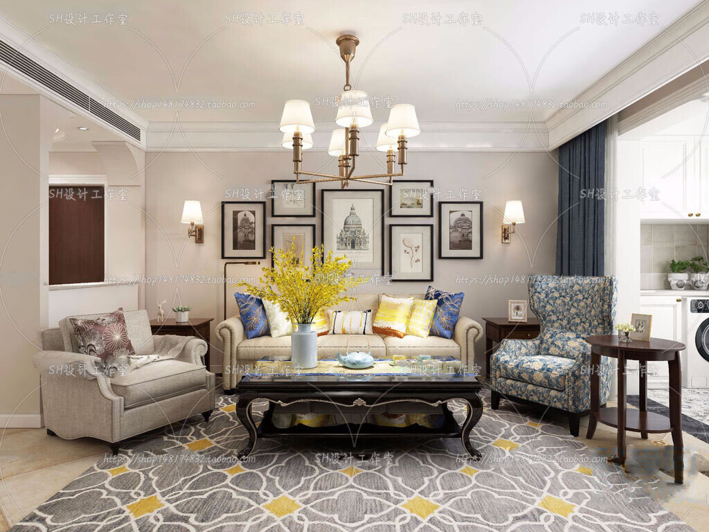 70 LIVING ROOM SETS VOL.12 - VRAY