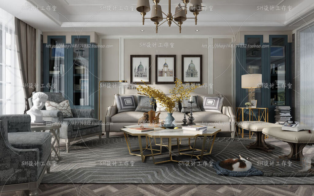 70 LIVING ROOM SETS VOL.12 - VRAY