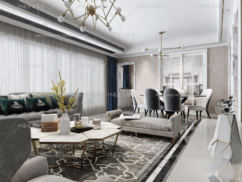 70 LIVING ROOM SETS VOL.12 - VRAY