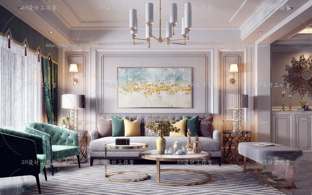 70 LIVING ROOM SETS VOL.12 - VRAY
