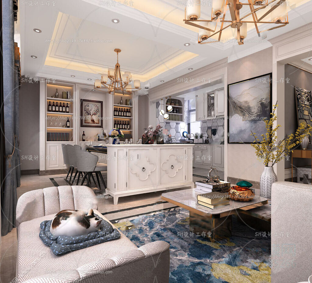 70 LIVING ROOM SETS VOL.12 - VRAY