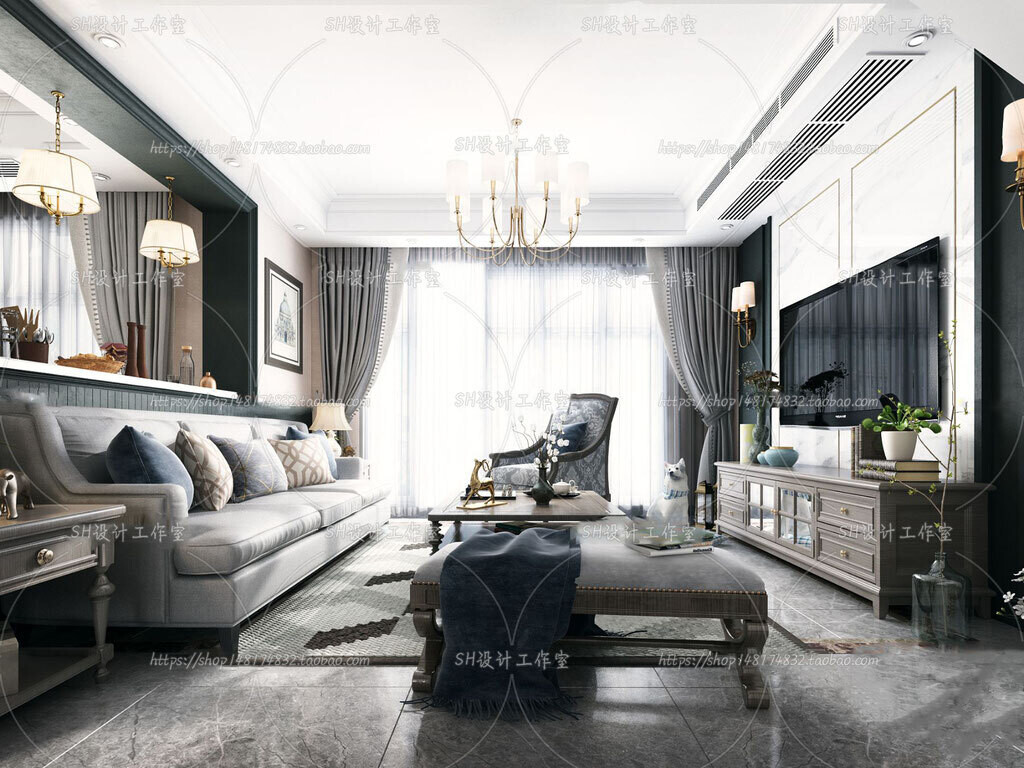 70 LIVING ROOM SETS VOL.12 - VRAY
