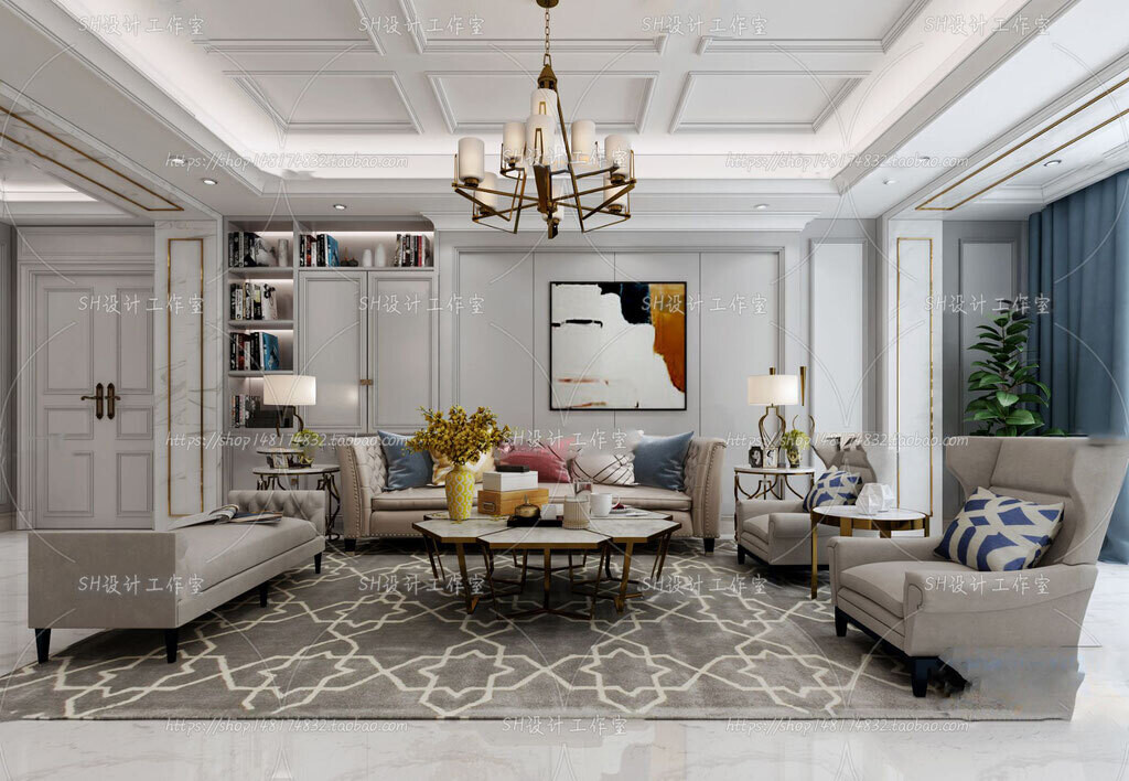 70 LIVING ROOM SETS VOL.12 - VRAY