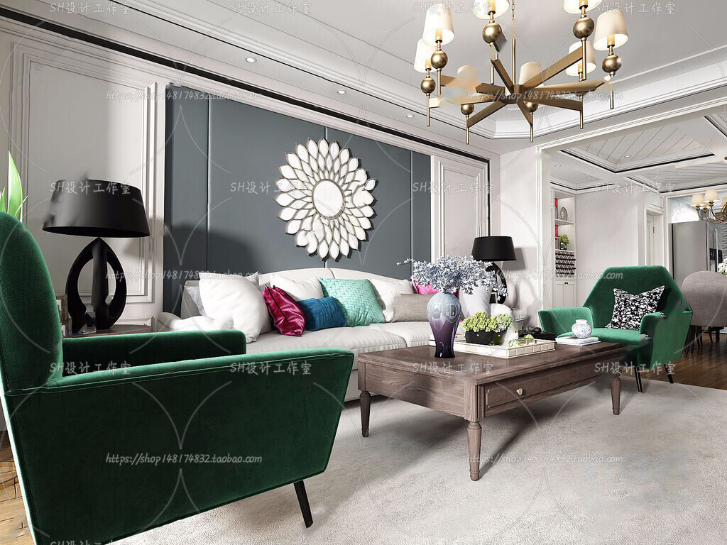 70 LIVING ROOM SETS VOL.12 - VRAY
