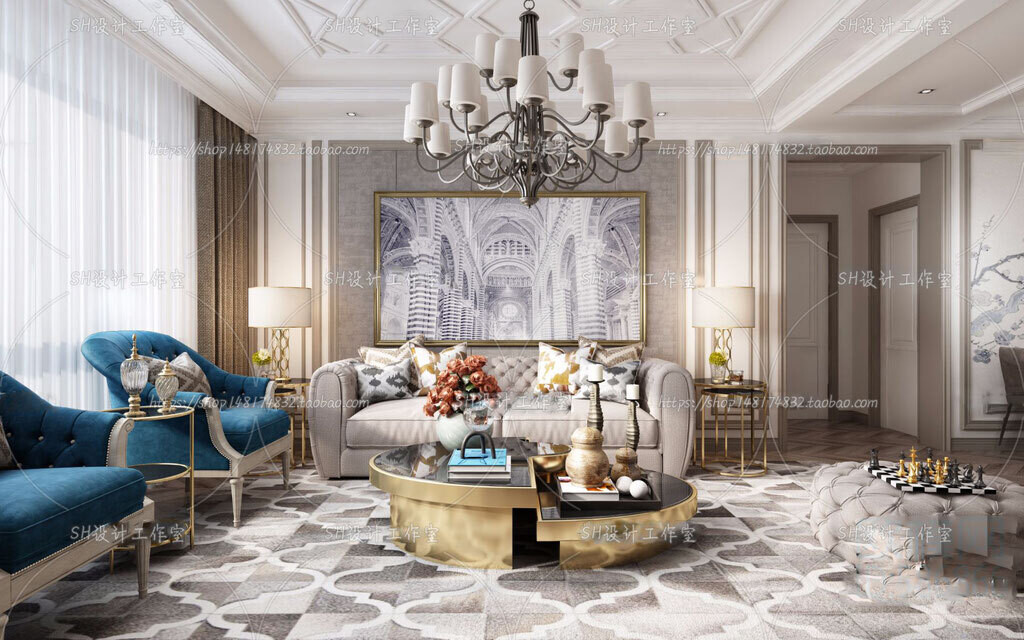 70 LIVING ROOM SETS VOL.12 - VRAY