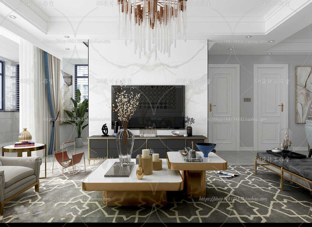 70 LIVING ROOM SETS VOL.12 - VRAY