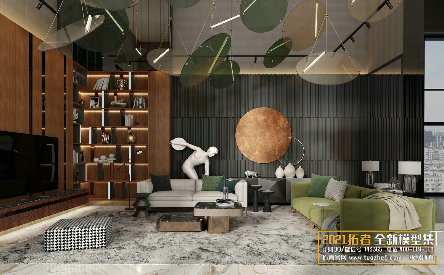 67 LIVING ROOM VRAY SCENES 3D MODELS VOL.19 - VRAY