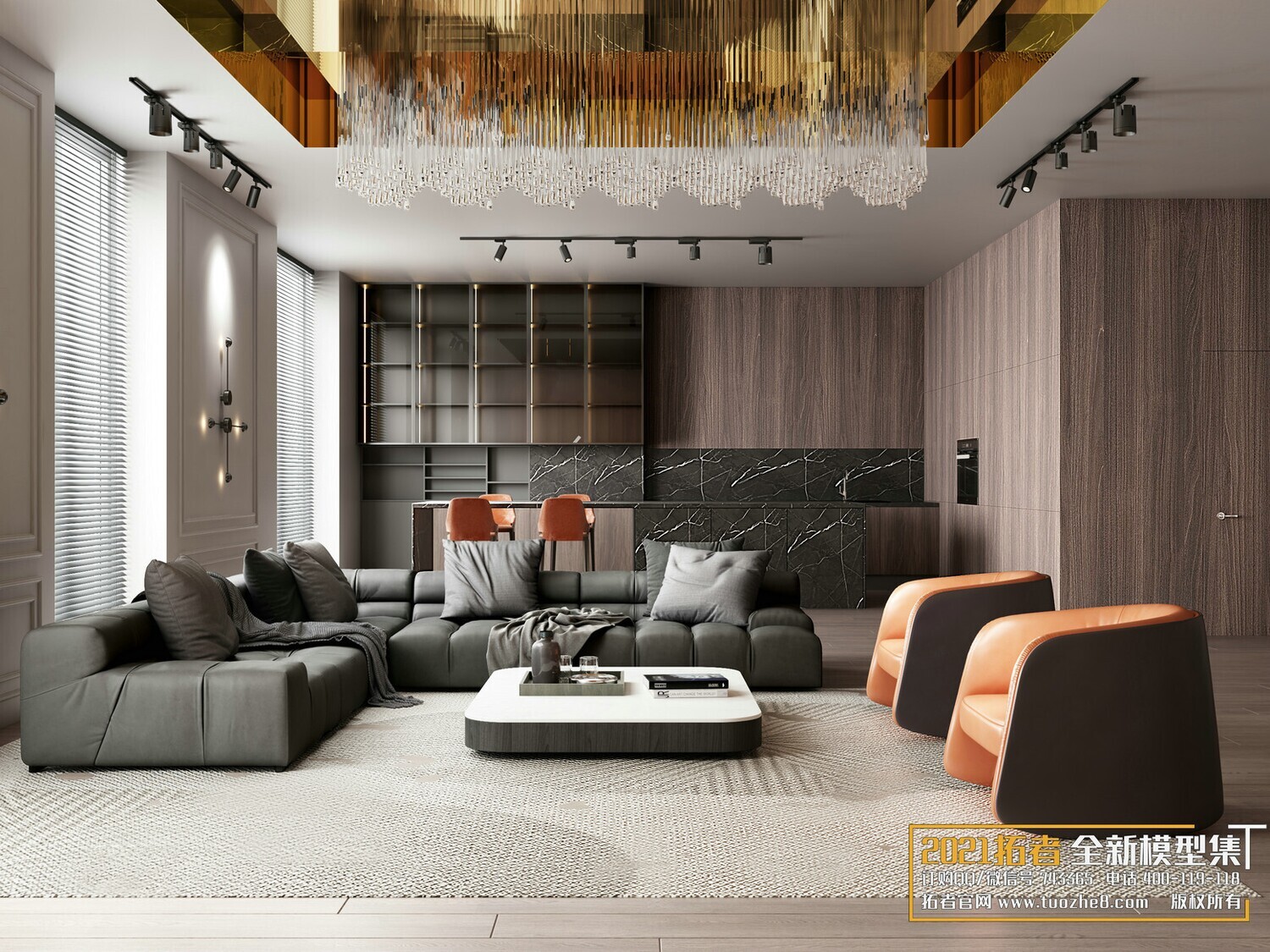 67 LIVING ROOM VRAY SCENES 3D MODELS VOL.19 - VRAY