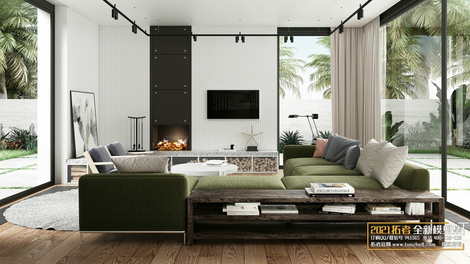 67 LIVING ROOM VRAY SCENES 3D MODELS VOL.19 - VRAY
