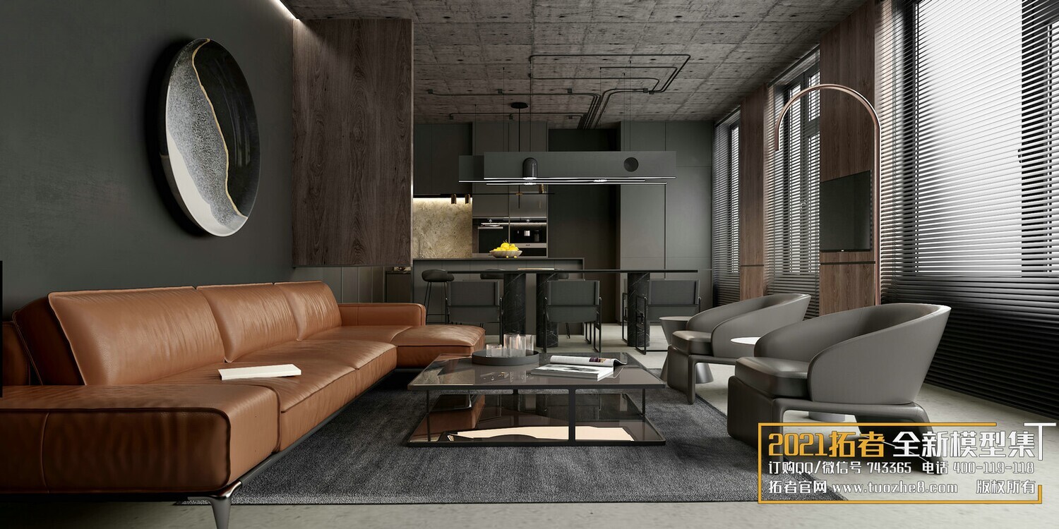 67 LIVING ROOM VRAY SCENES 3D MODELS VOL.19 - VRAY