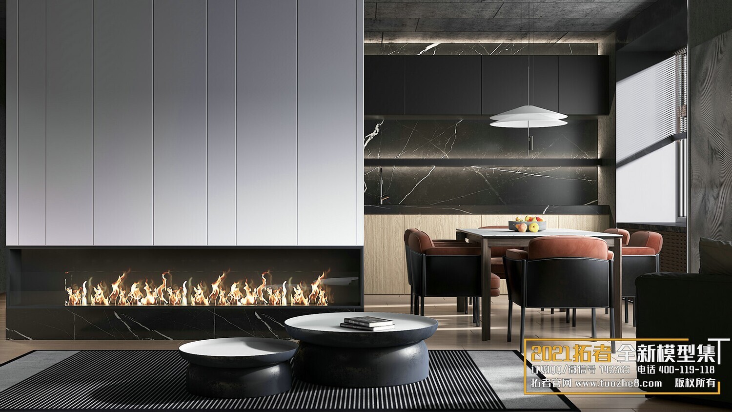 67 LIVING ROOM VRAY SCENES 3D MODELS VOL.19 - VRAY