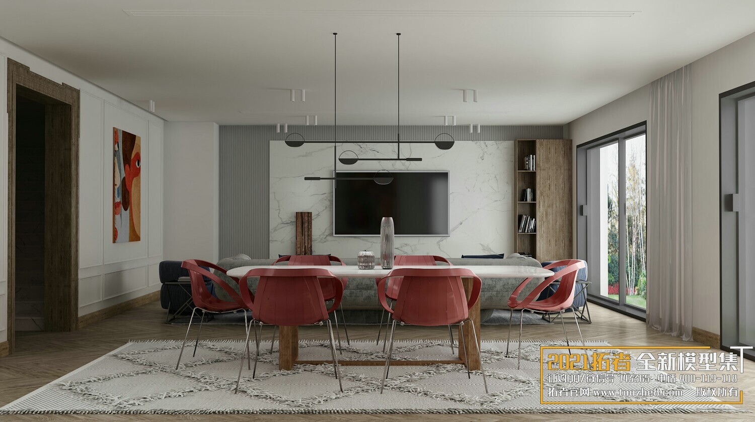 67 LIVING ROOM VRAY SCENES 3D MODELS VOL.19 - VRAY