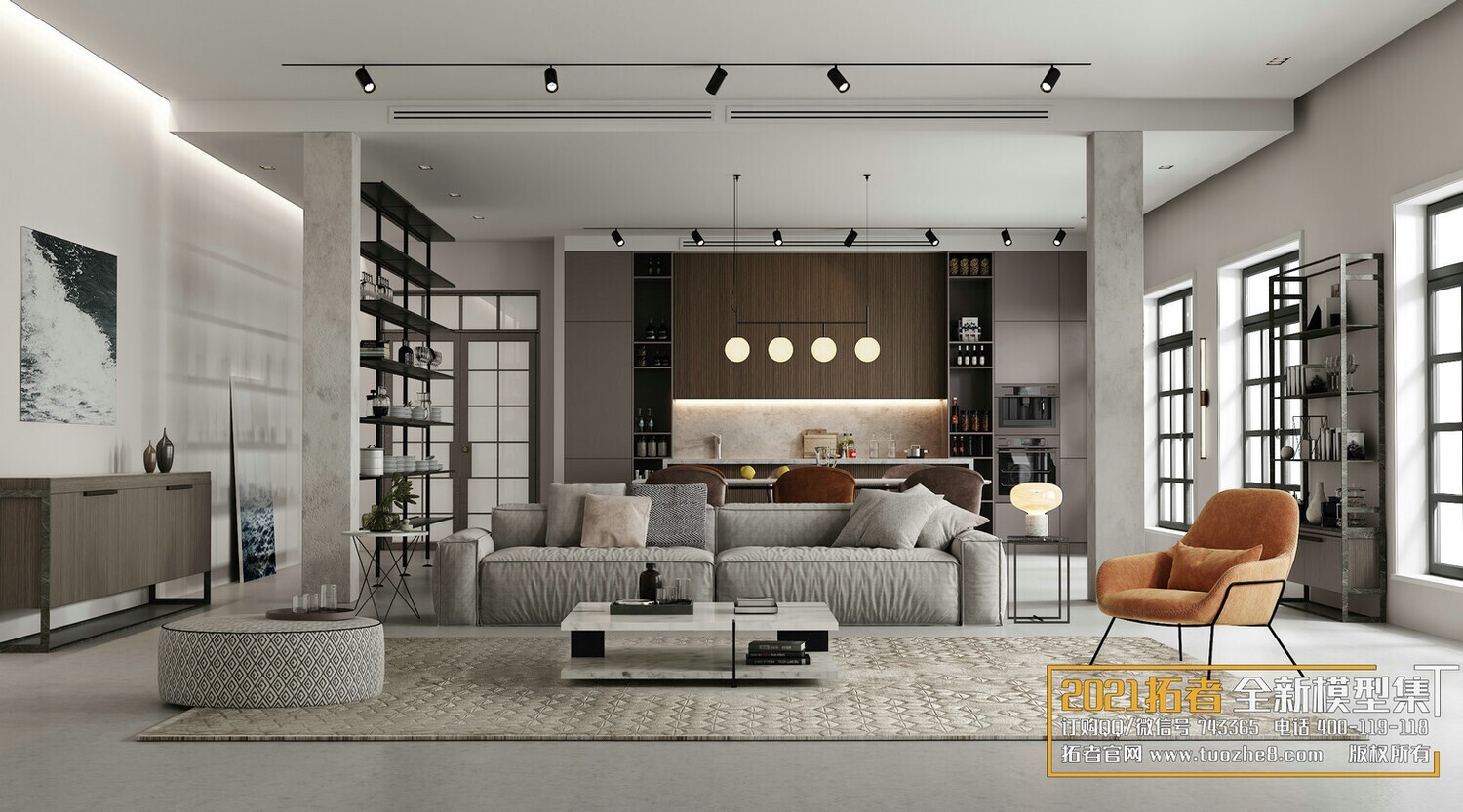 67 LIVING ROOM VRAY SCENES 3D MODELS VOL.19 - VRAY