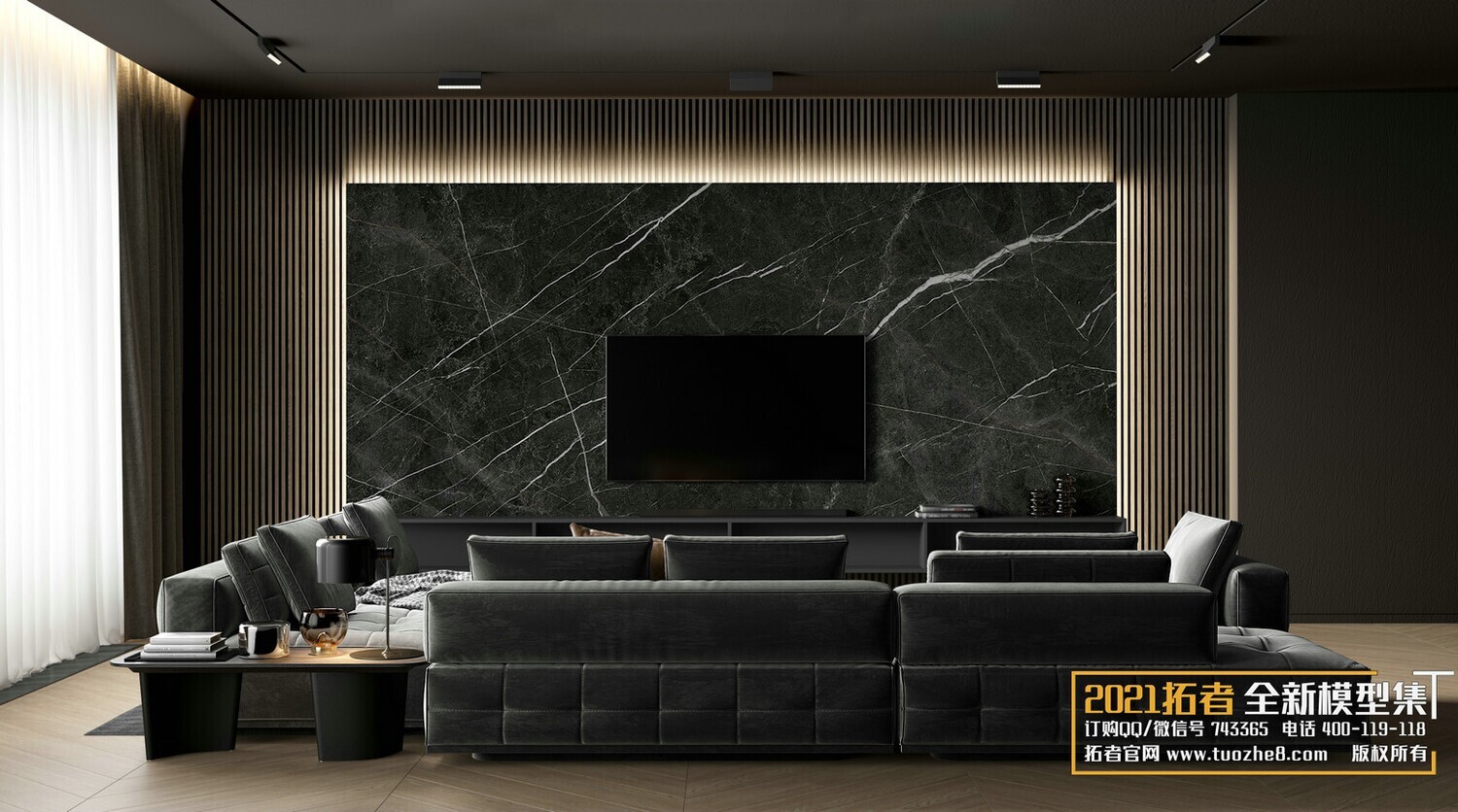 67 LIVING ROOM VRAY SCENES 3D MODELS VOL.19 - VRAY