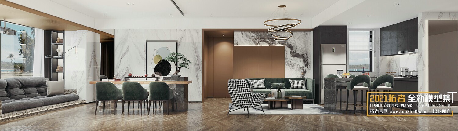 67 LIVING ROOM VRAY SCENES 3D MODELS VOL.19 - VRAY
