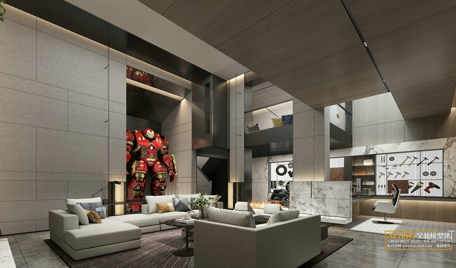 67 LIVING ROOM VRAY SCENES 3D MODELS VOL.19 - VRAY