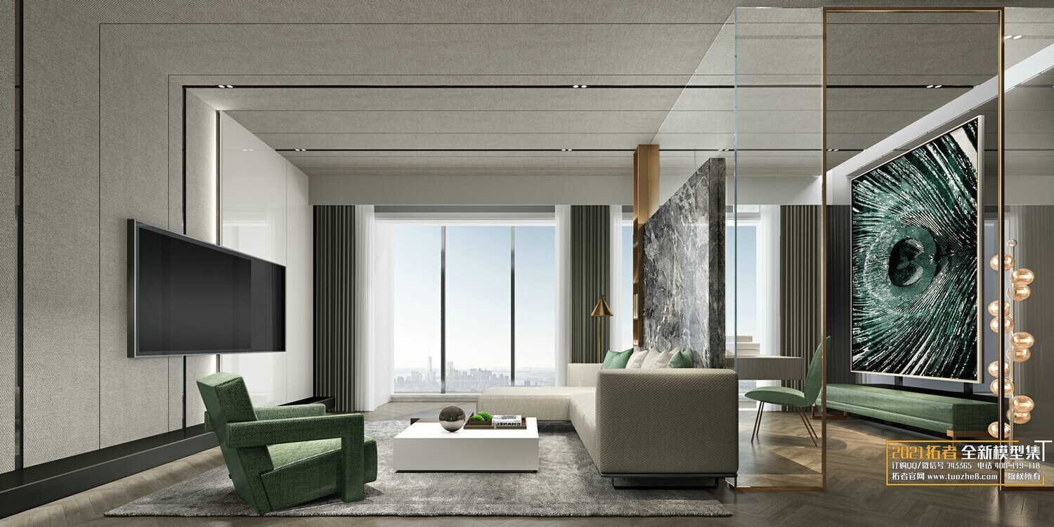 67 LIVING ROOM VRAY SCENES 3D MODELS VOL.19 - VRAY