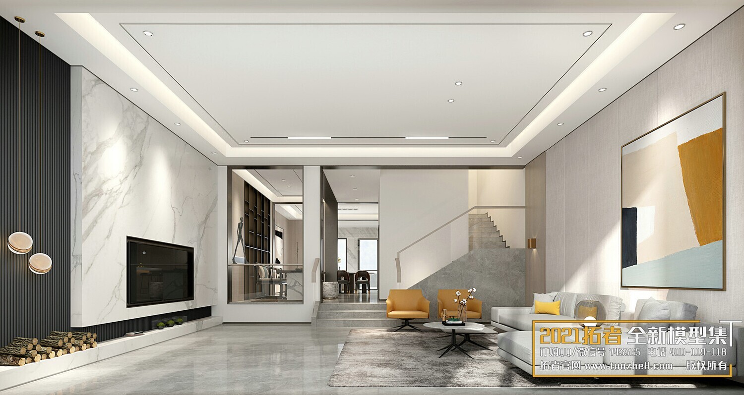 67 LIVING ROOM VRAY SCENES 3D MODELS VOL.19 - VRAY