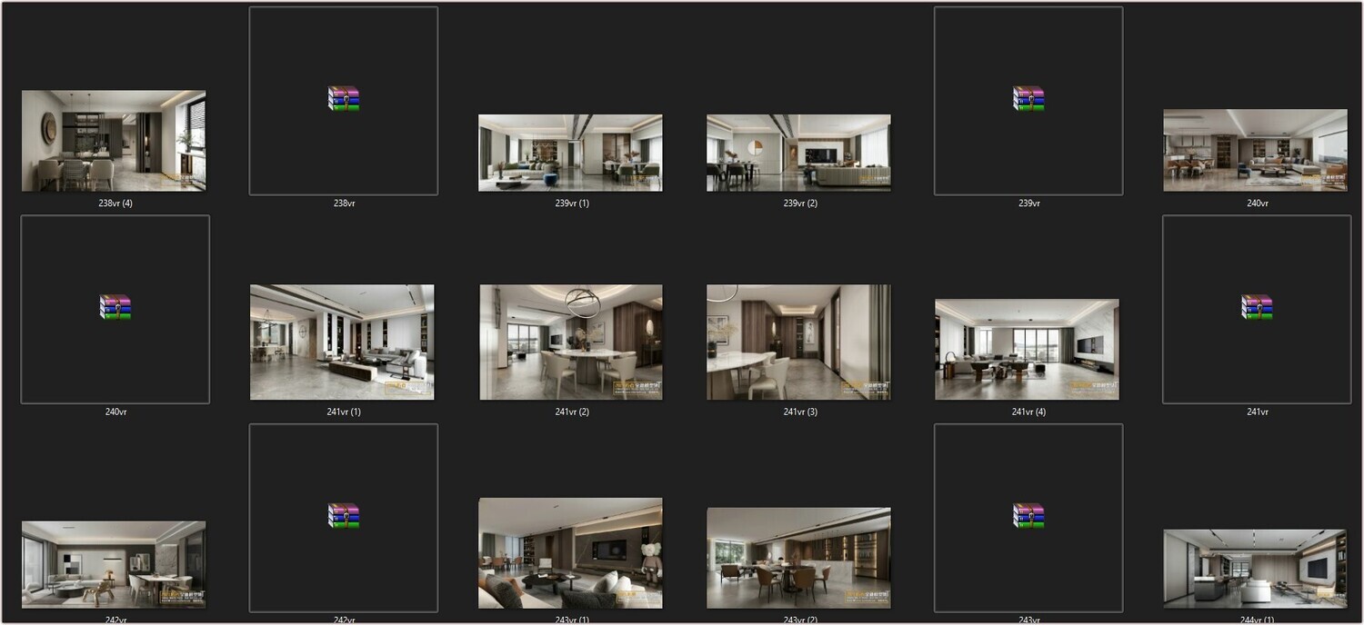 67 LIVING ROOM VRAY SCENES 3D MODELS VOL.19 - VRAY
