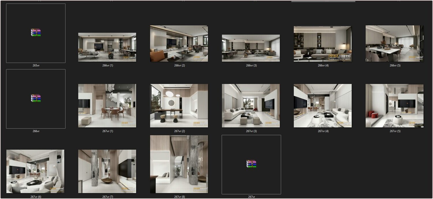 67 LIVING ROOM VRAY SCENES 3D MODELS VOL.19 - VRAY