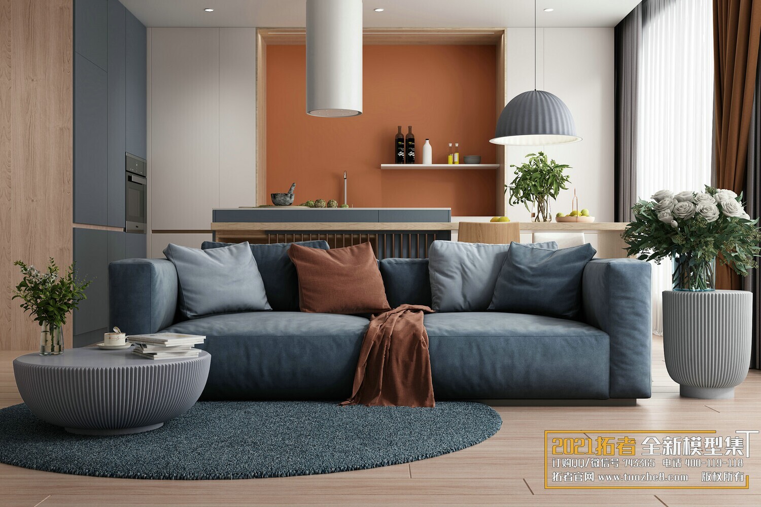 67 LIVING ROOM VRAY SCENES 3D MODELS VOL.19 - VRAY
