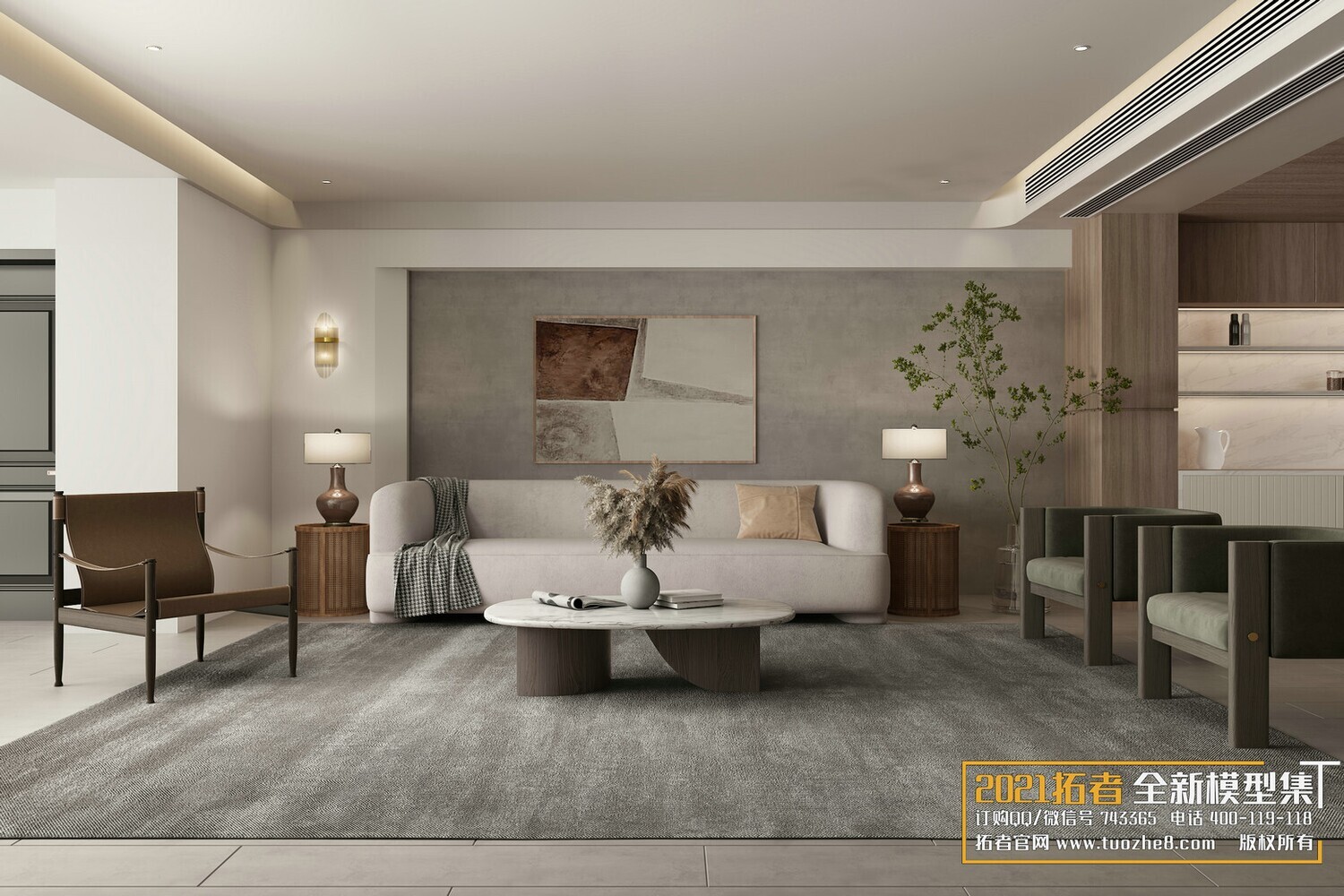 67 LIVING ROOM VRAY SCENES 3D MODELS VOL.19 - VRAY