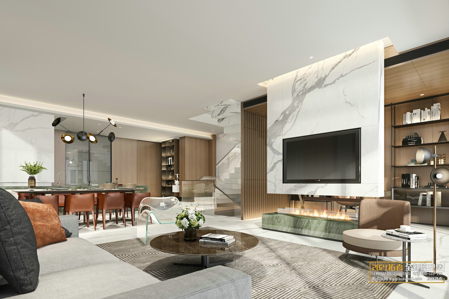 67 LIVING ROOM VRAY SCENES 3D MODELS VOL.19 - VRAY