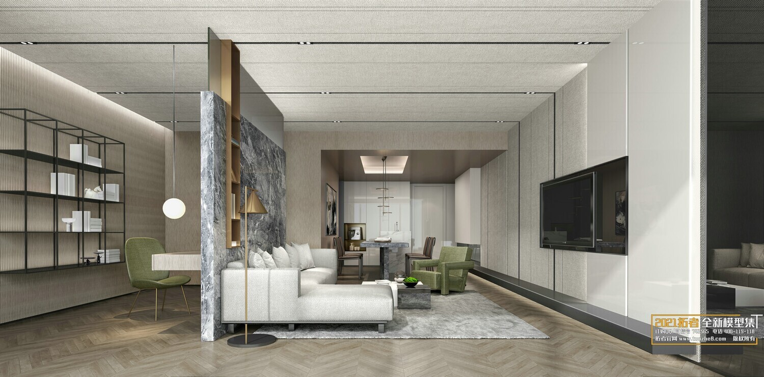 67 LIVING ROOM VRAY SCENES 3D MODELS VOL.19 - VRAY