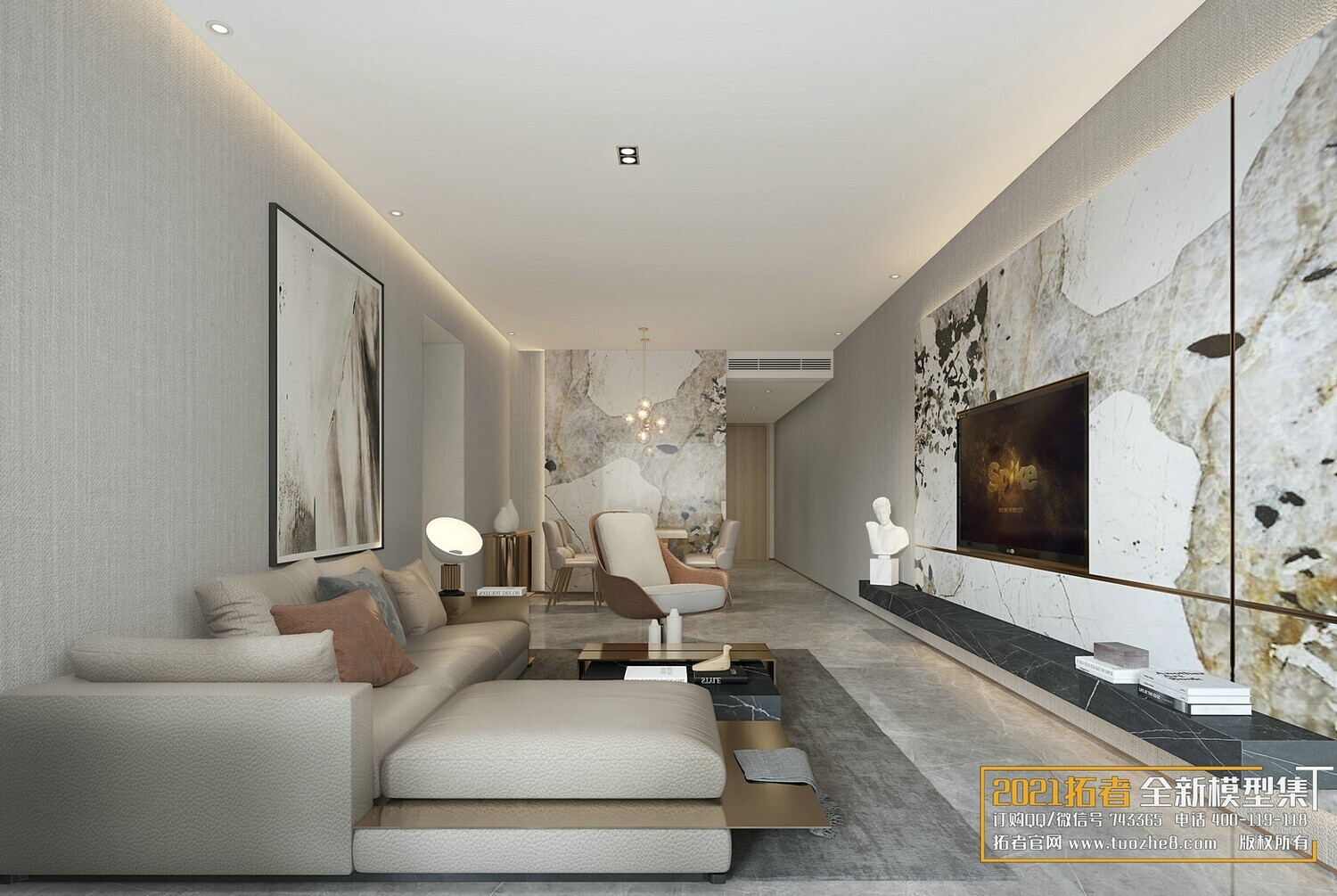 67 LIVING ROOM VRAY SCENES 3D MODELS VOL.19 - VRAY