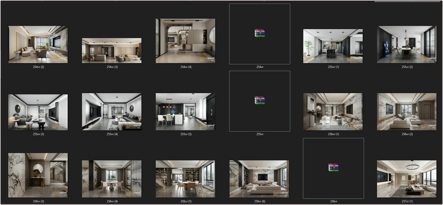 67 LIVING ROOM VRAY SCENES 3D MODELS VOL.19 - VRAY
