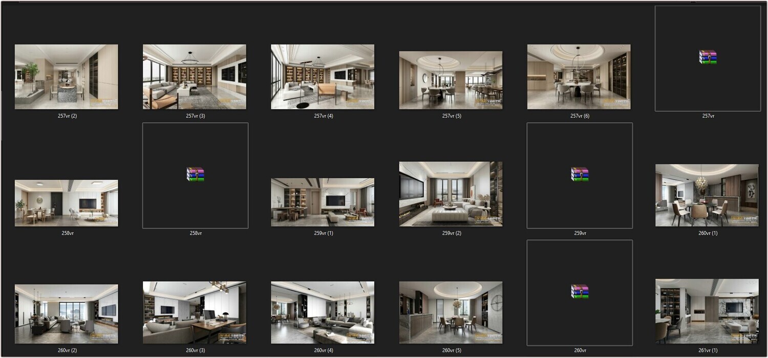 67 LIVING ROOM VRAY SCENES 3D MODELS VOL.19 - VRAY