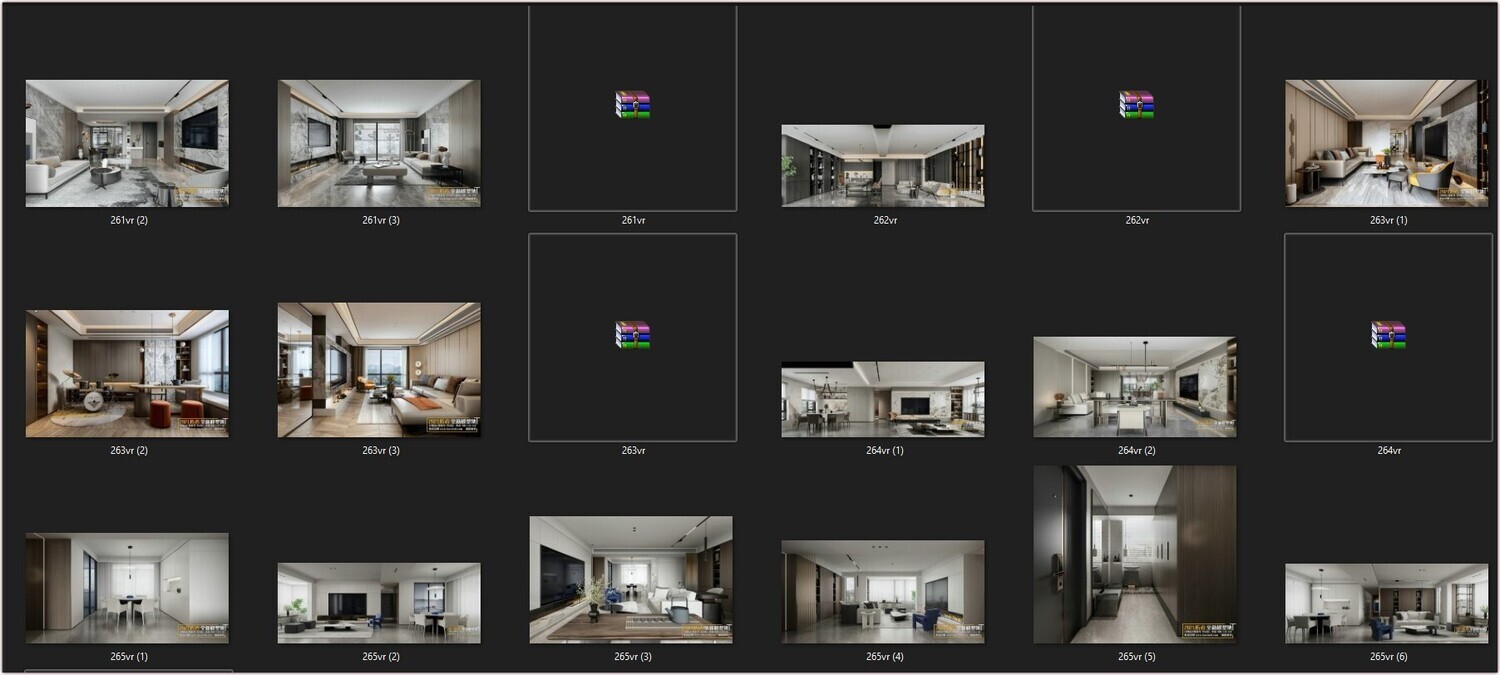 67 LIVING ROOM VRAY SCENES 3D MODELS VOL.19 - VRAY