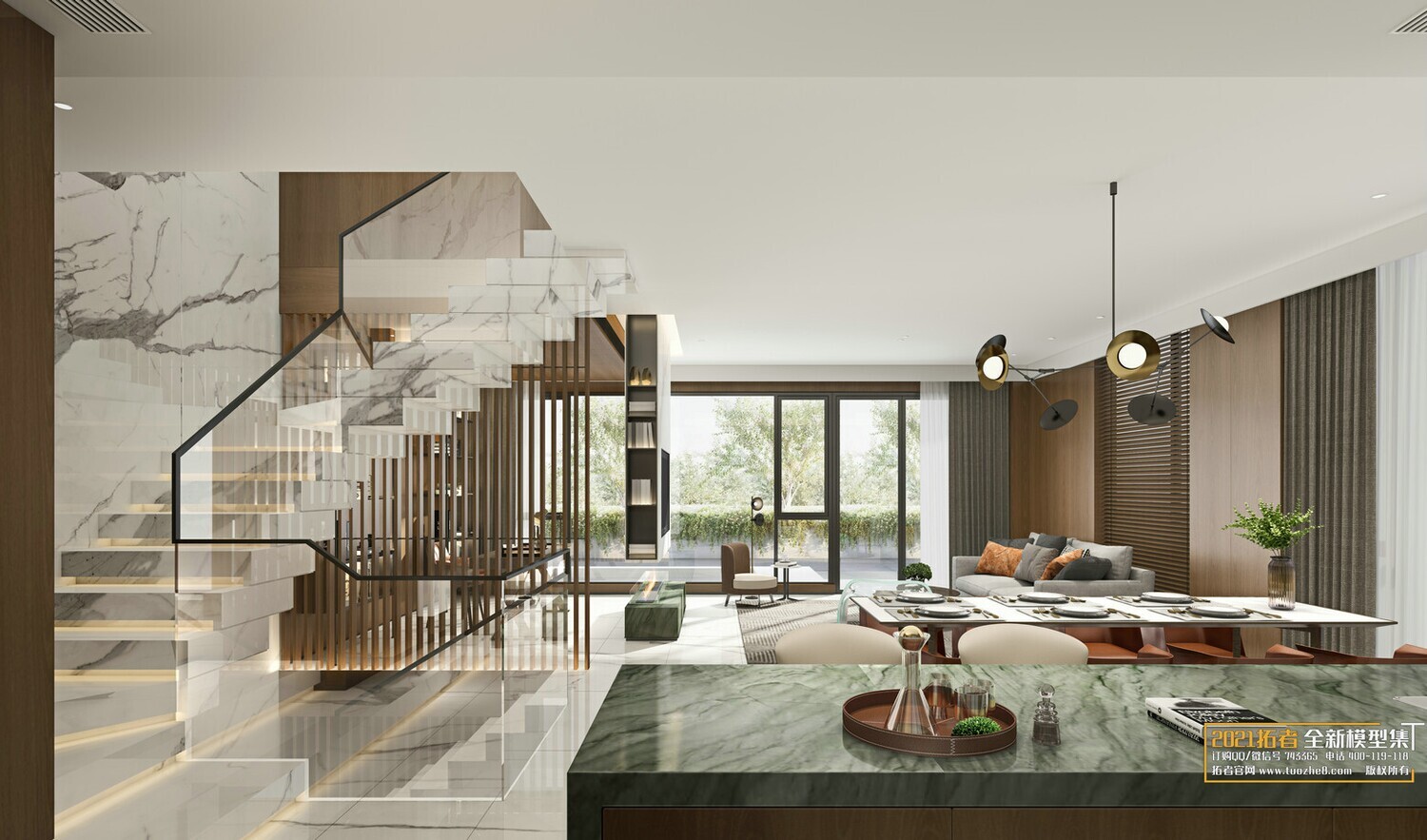 67 LIVING ROOM VRAY SCENES 3D MODELS VOL.19 - VRAY