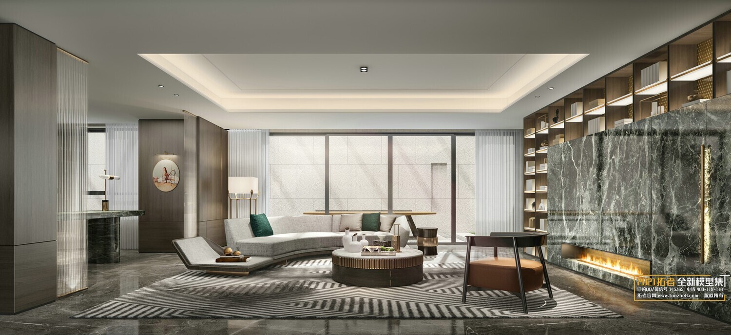 67 LIVING ROOM VRAY SCENES 3D MODELS VOL.19 - VRAY