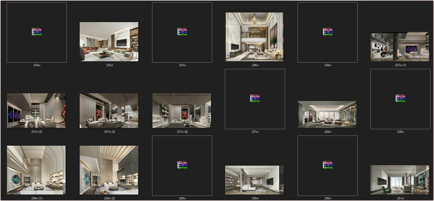 67 LIVING ROOM VRAY SCENES 3D MODELS VOL.19 - VRAY